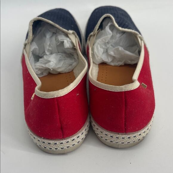 Rivieras Classic Match mesh patriotic red white and blue slip on shoes sz 45